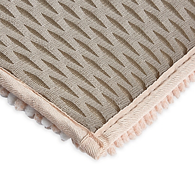 Therapedic&reg; Ultimate Luxury 21&quot; x 34&quot; Heathered Memory Foam Bath Rug in Morganite. View a larger version of this product image.