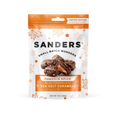 Sanders&reg; Pumpkin Spice Milk Chocolate Sea Salt Caramels