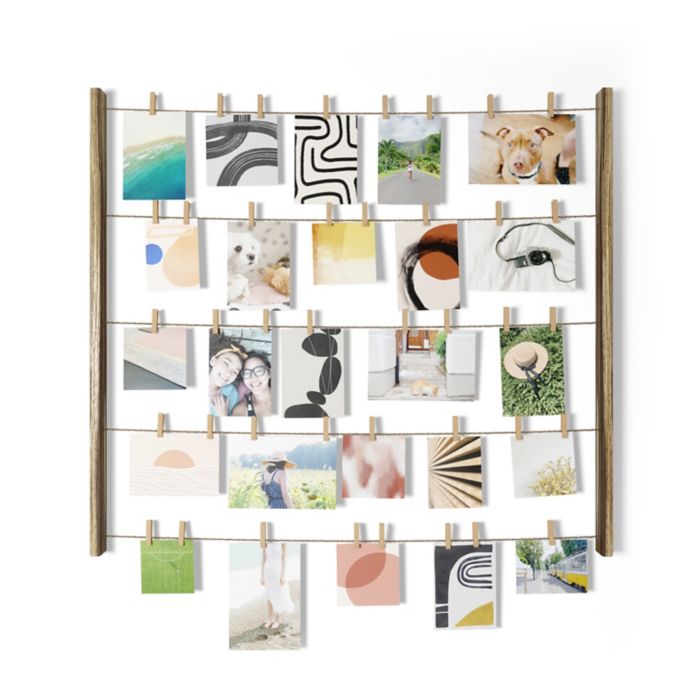 Umbra 5 Row Hangit Photo Display In Rustic Natural Bed Bath Beyond