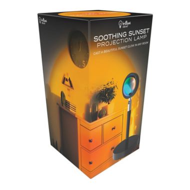 Brilliant Ideas Sunset Projection LED Table Lamp in Black. View a larger version of this product image.