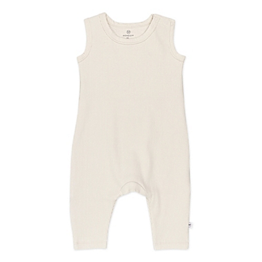 The Honest Company&reg; Size 12M Organic Cotton Chunky Rib Romper in Ivory. View a larger version of this product image.