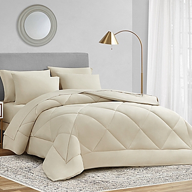 Ryleigh 7-Piece Queen Comforter Set in Linen. View a larger version of this product image.