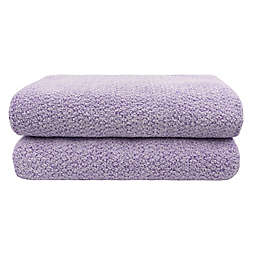 Everplush® Essential Diamond 2-Piece Bath Sheet Set in Lavender