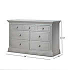 Alternate image 1 for Sorelle Providence 7-Drawer Double Dresser in Stone Grey
