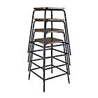 Alternate image 7 for Studio 3B&trade; Wood and Metal Stacking Counter Stool in Brown/Black