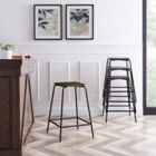 Alternate image 1 for Studio 3B&trade; Wood and Metal Stacking Bar Stool in Brown/Black