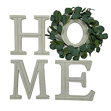 Bee &amp; Willow&trade; 4-Piece &quot;Home&quot; and Greenery Wall Art. View a larger version of this product image.
