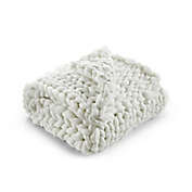 Cozy Tyme Chunky Knit 40-Inch x 60-Inch Throw Blanket in Cream White