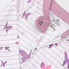 Alternate image 5 for The Honest Company&trade; Size 6-9M 2-Pack Organic Cotton Butterfly Sleep &amp; Plays in Purple/Pink