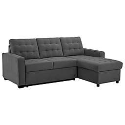 Serta® Brandon 3-Seat Convertible Sofa with Storage in Grey