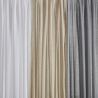 Studio 3B&trade; Nelis Linen Blend Sheer Rod Pocket Window Panel. View a larger version of this product image.