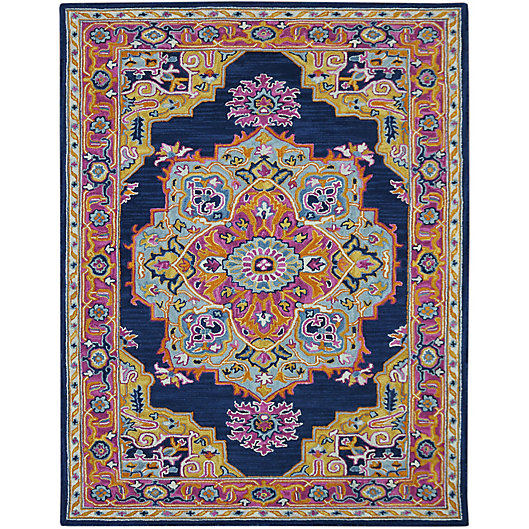 Alternate image 1 for Amer Rugs Beaux Harmony 8' x 11' Area Rug in Navy/Pink