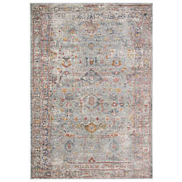 Amer Rugs Fabienne Norly 2' x 3'3 Accent Rug in Dark Grey/Red