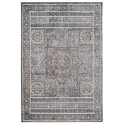 Amer Rugs Fabienne Roselyn 3'3 x 4'11 Accent Rug in Charcoal