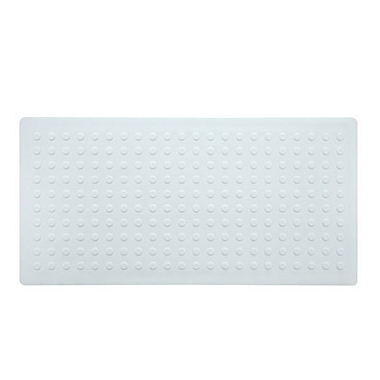 Simply Essential&trade; 36&quot; x 18&quot; Microban&reg; Shower Mat in White. View a larger version of this product image.