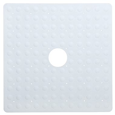 Simply Essential&trade; 21.25&quot; x 21.25&quot; Microban&reg; Stall/Tub Mat in White. View a larger version of this product image.