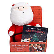 Pearhead&reg; Plush Santa &amp; Christmas Board Book Gift Set in Red/Black/White