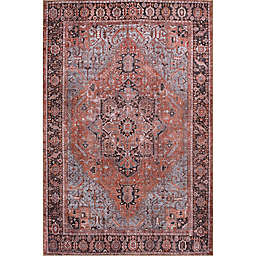Momeni Afshar Medallion 2' x 3' Accent Rug in Copper