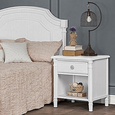 evolur&trade; Julienne Nightstand in Brushed White. View a larger version of this product image.