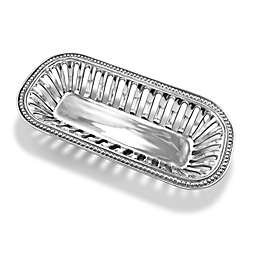 Wilton Armetale® Flutes and Pearls Bread Basket in Silver