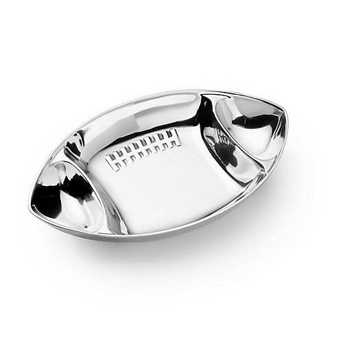 Alternate image 1 for Wilton Armetale® Football Chip & Dip Serving Tray in Silver