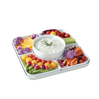 Our Table&trade; Hayden 6-Piece Square Appetizer Serving Dish Set in White