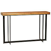 Ridge Road D&eacute;cor Industrial Console Table in Brown