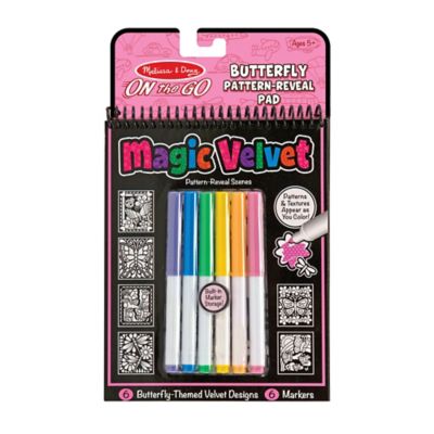 Melissa &amp; Doug&reg; 7-Piece Butterfly Pattern-Reveal Pad and Marker Set