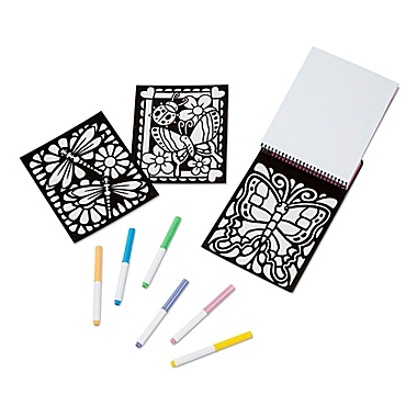 Melissa & Doug&reg; 7-Piece Butterfly Pattern-Reveal Pad and Marker Set. View a larger version of this product image.
