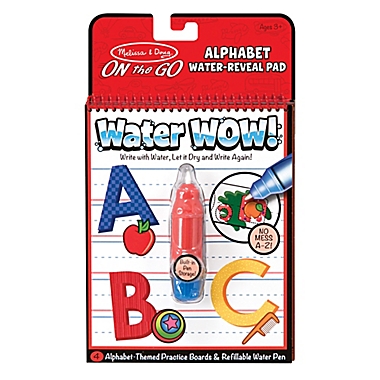 Melissa & Doug&reg; 2-Piece Water Wow! Alphabet Water-Reveal Pad and Pen Set. View a larger version of this product image.