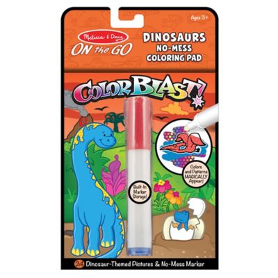 Melissa &amp; Doug&reg; 2-Piece ColorBlast! Dinosaur No-Mess Coloring Pad and Pen Set