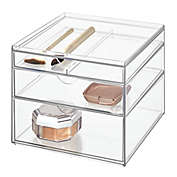 Squared Away&trade; 3-Drawer Stackable Cosmetic Organizer