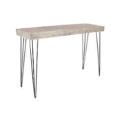 Ridge Road Décor Modern Wood Console Table in Brown