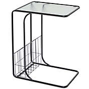Ridge Road D&eacute;cor Contemporary Metal Accent Table in Black