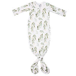 Copper Pearl Size 0-4M Fern Knotted Gown in Green