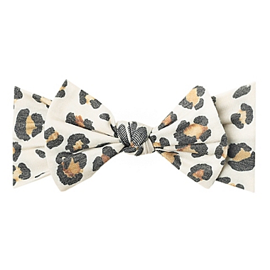 Copper Pearl Size 0-4M Zara Bow Headband in Brown. View a larger version of this product image.