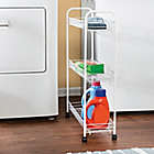 Alternate image 1 for Honey-Can-Do&reg; 3-Tier Metal Laundry Cart in White