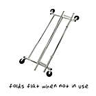 Alternate image 3 for Honey-Can-Do&reg; 74-Inch Collapsible Commercial Rolling Garment Rack in Chrome
