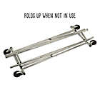 Alternate image 5 for Honey-Can-Do&reg; 74.5-Inch Double Collapsible Commercial Rolling Garment Rack in Chrome