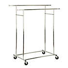 Alternate image 11 for Honey-Can-Do&reg; 74.5-Inch Double Collapsible Commercial Rolling Garment Rack in Chrome