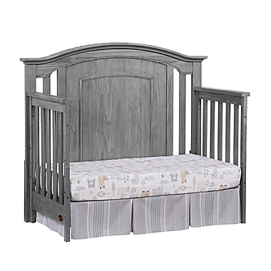 Oxford Baby Willowbrook 4-in-1 Convertible Crib in Graphite Grey. View a larger version of this product image.