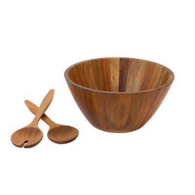 Set of 3 Vintage Wooden Serving Bowls SALE