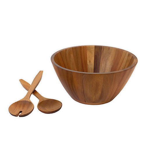 Alternate image 1 for Our Table™ Hayden 3-Piece Salad Bowl and Server Set in Acacia
