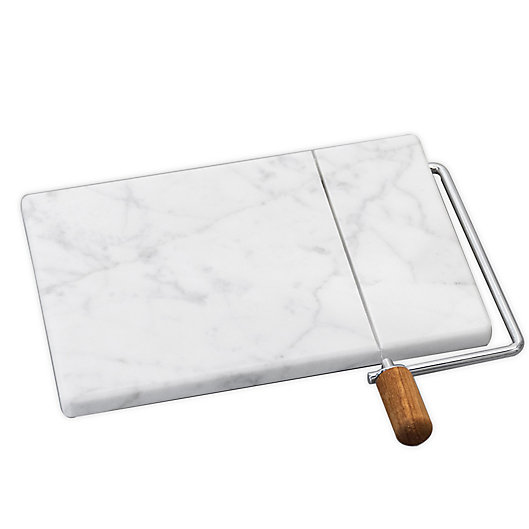 Alternate image 1 for Our Table™ Everett Marble Cheese Slicer in White