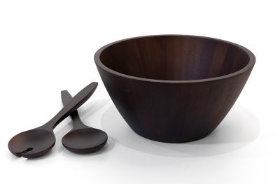 Our Table&trade; Hayden 3-Piece Acacia Wood Salad Bowl and Server Set in Brown