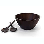 Our Table&trade; Hayden 3-Piece Acacia Wood Salad Bowl and Server Set in Brown