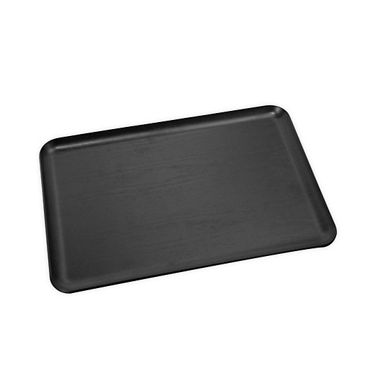 Alternate image 1 for Our Table™ Landon 15.5-Inch Birch Wood Serving Tray in Black
