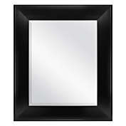 22-Inch x 26-Inch Rectangular Wall Mirror in Black