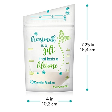 Evenflo&reg; 50-Count 5 fl. oz. Advanced Breast Milk Storage Bags. View a larger version of this product image.