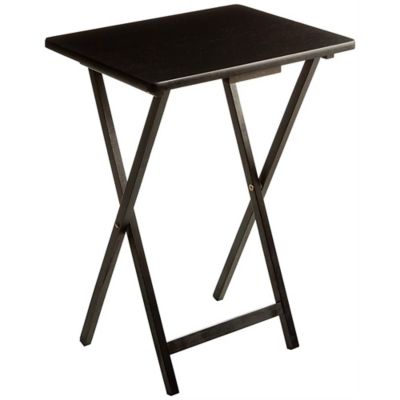 Simply Essential&trade; Snack Table in Black